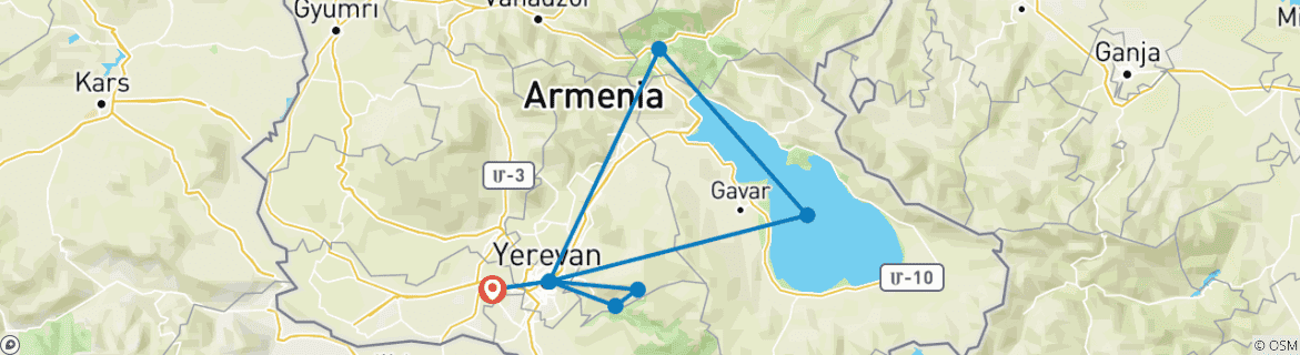 Imagen de un mapa que muestra la ruta del circuito
