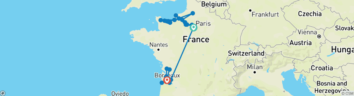 Imagen de un mapa que muestra la ruta del circuito