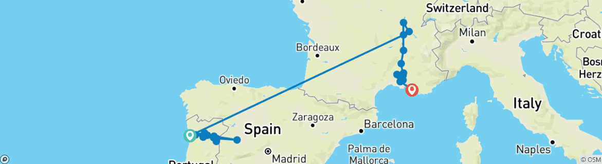 Imagen de un mapa que muestra la ruta del circuito