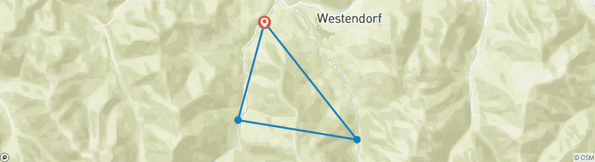 Karte von KAT-WALK:Drei-Täler-Wanderung
