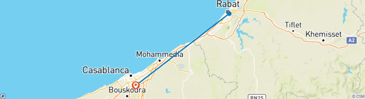 Imagen de un mapa que muestra la ruta del circuito