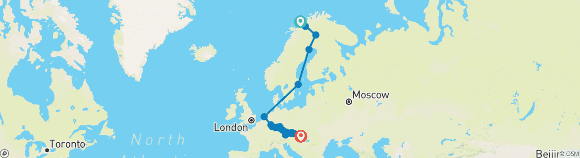 Imagen de un mapa que muestra la ruta del circuito