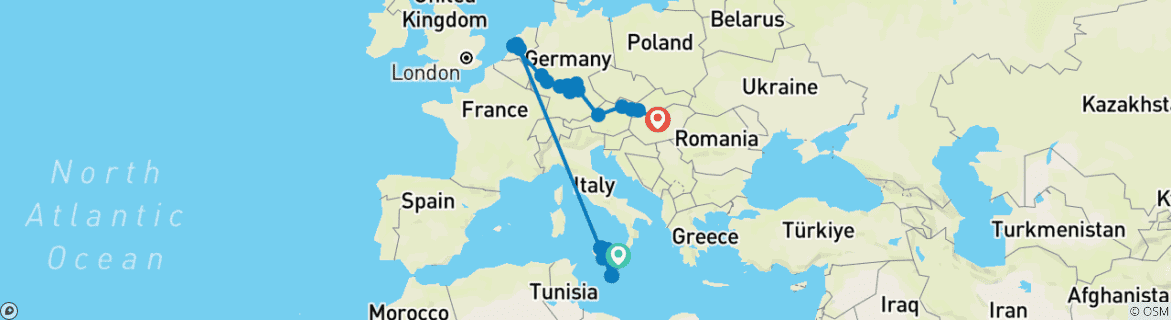 Imagen de un mapa que muestra la ruta del circuito