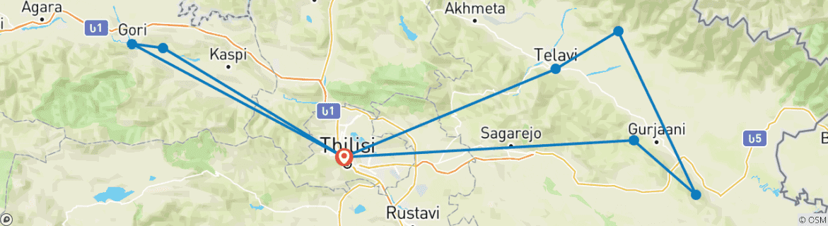 Imagen de un mapa que muestra la ruta del circuito