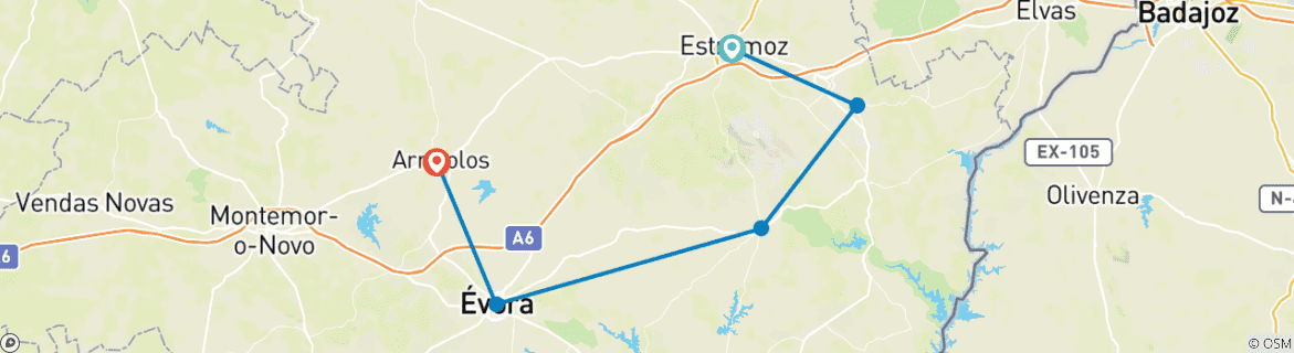 Imagen de un mapa que muestra la ruta del circuito