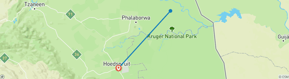 Imagen de un mapa que muestra la ruta del circuito