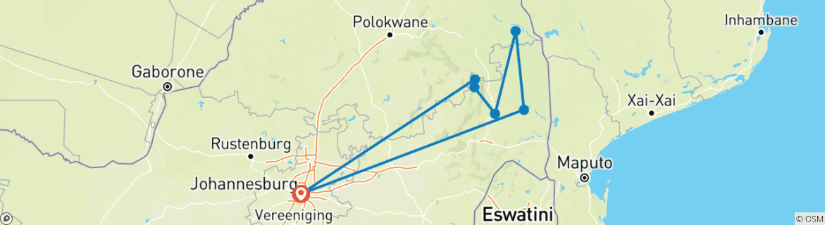 Imagen de un mapa que muestra la ruta del circuito