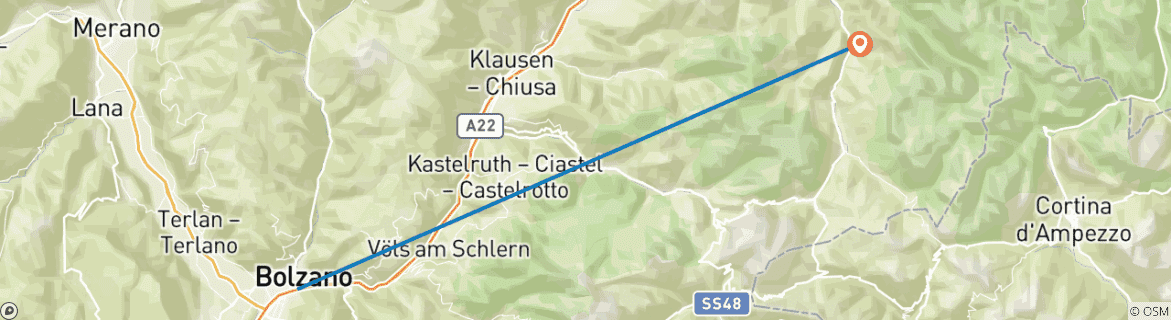 Imagen de un mapa que muestra la ruta del circuito