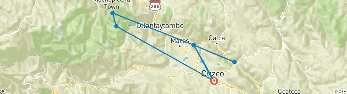 Imagen de un mapa que muestra la ruta del circuito