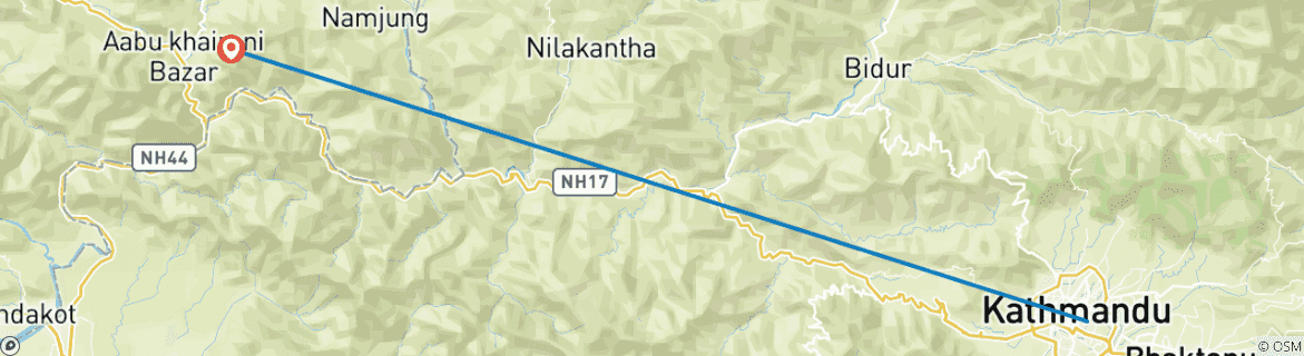 Imagen de un mapa que muestra la ruta del circuito