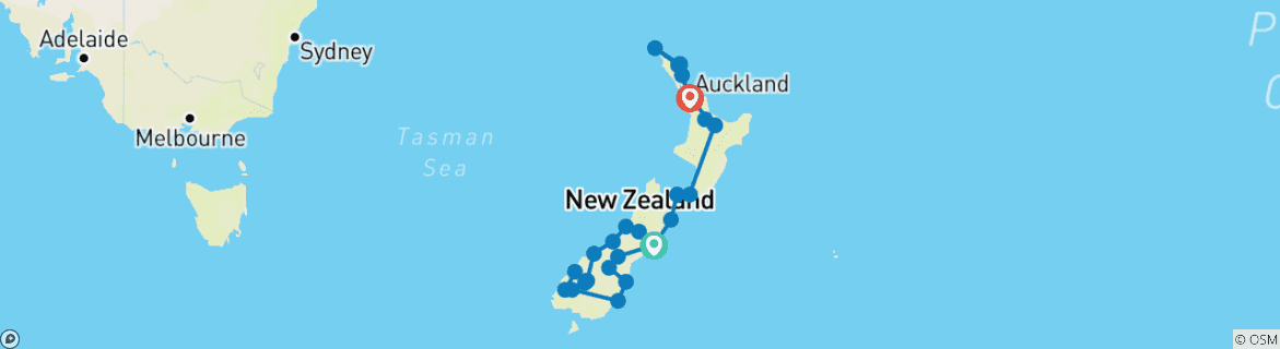 Imagen de un mapa que muestra la ruta del circuito