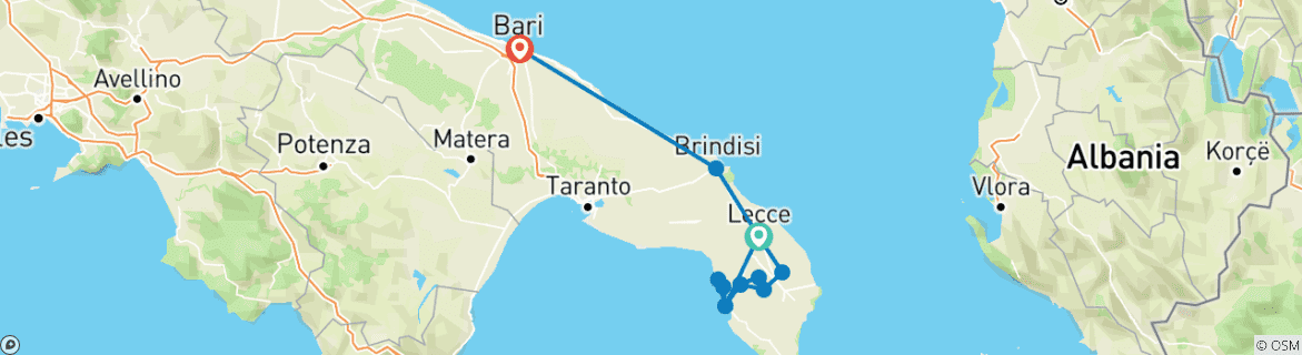 Imagen de un mapa que muestra la ruta del circuito