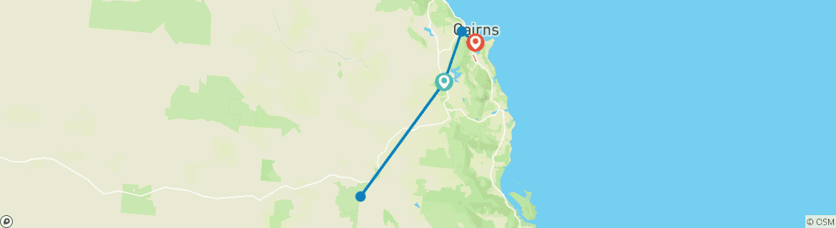 Image d'une carte montrant l'itinéraire du circuit