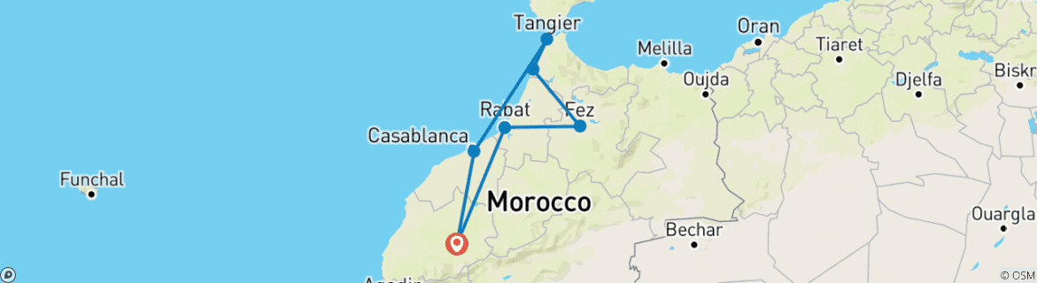 Imagen de un mapa que muestra la ruta del circuito