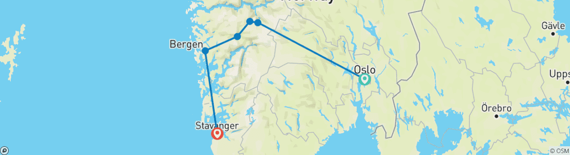Imagen de un mapa que muestra la ruta del circuito