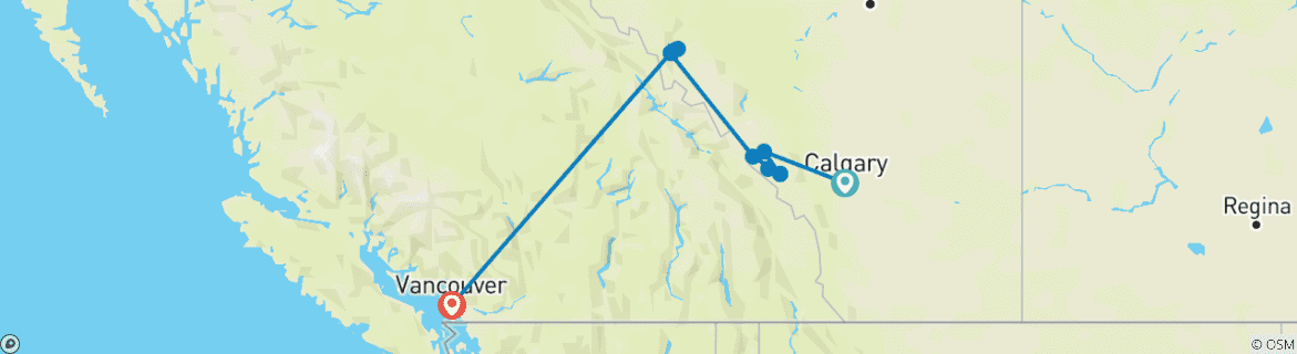 Imagen de un mapa que muestra la ruta del circuito