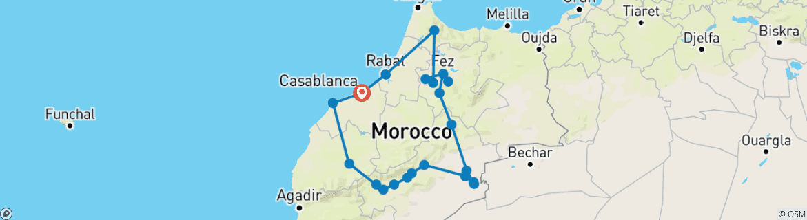 Imagen de un mapa que muestra la ruta del circuito