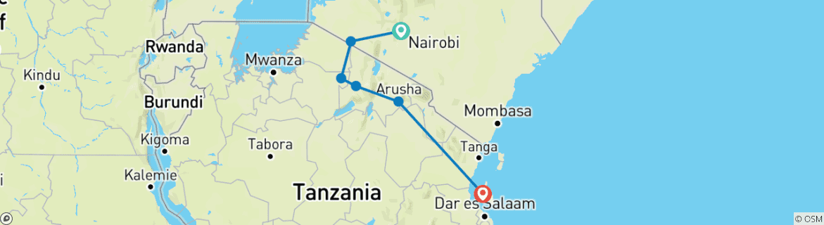 Imagen de un mapa que muestra la ruta del circuito