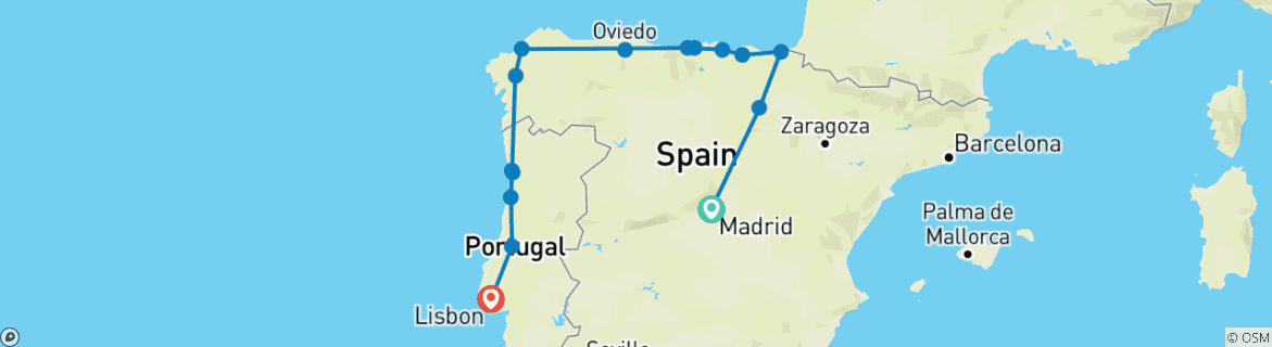 Imagen de un mapa que muestra la ruta del circuito