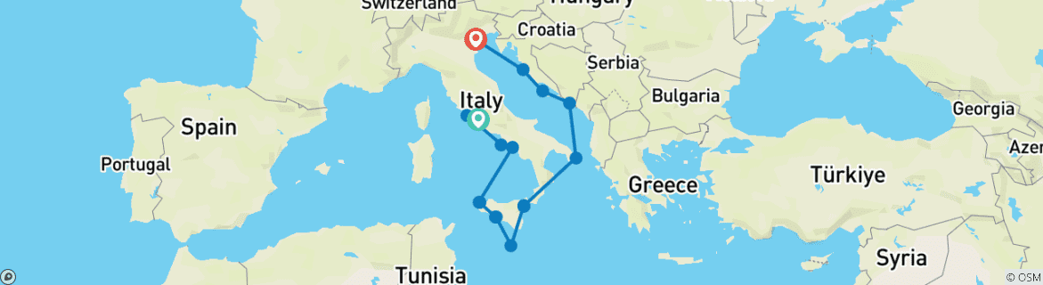 Imagen de un mapa que muestra la ruta del circuito