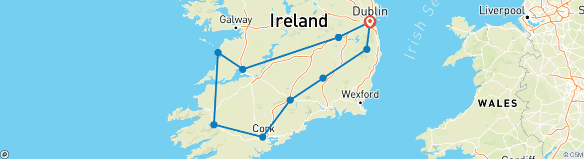 Imagen de un mapa que muestra la ruta del circuito