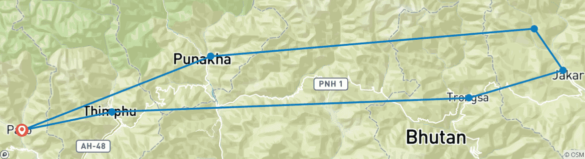 Imagen de un mapa que muestra la ruta del circuito