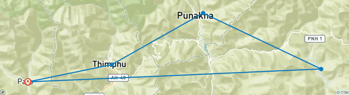 Imagen de un mapa que muestra la ruta del circuito
