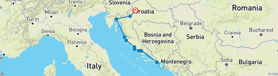 Imagen de un mapa que muestra la ruta del circuito