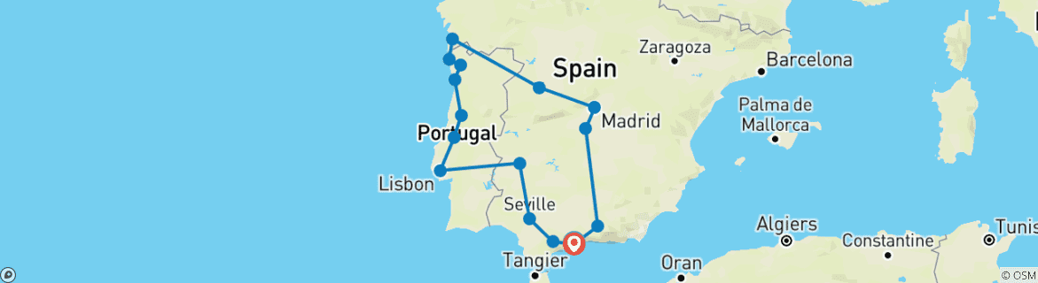 Imagen de un mapa que muestra la ruta del circuito