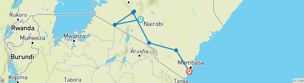Imagen de un mapa que muestra la ruta del circuito