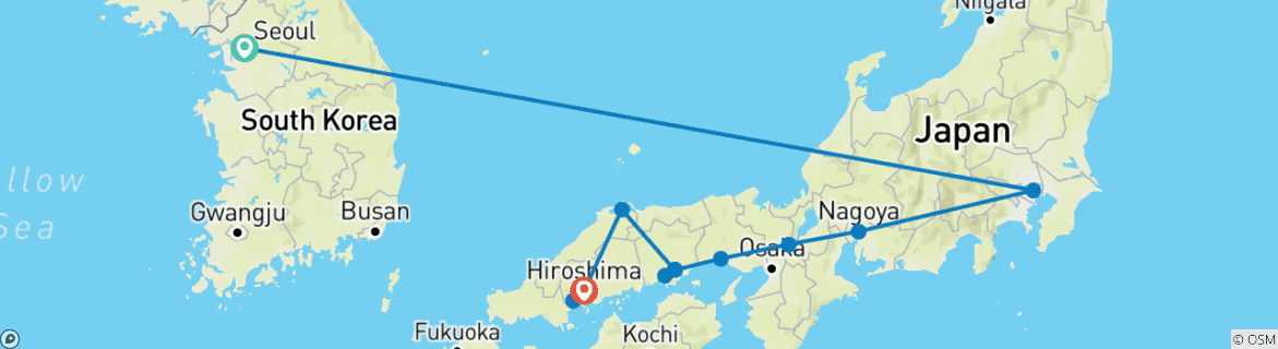 Imagen de un mapa que muestra la ruta del circuito