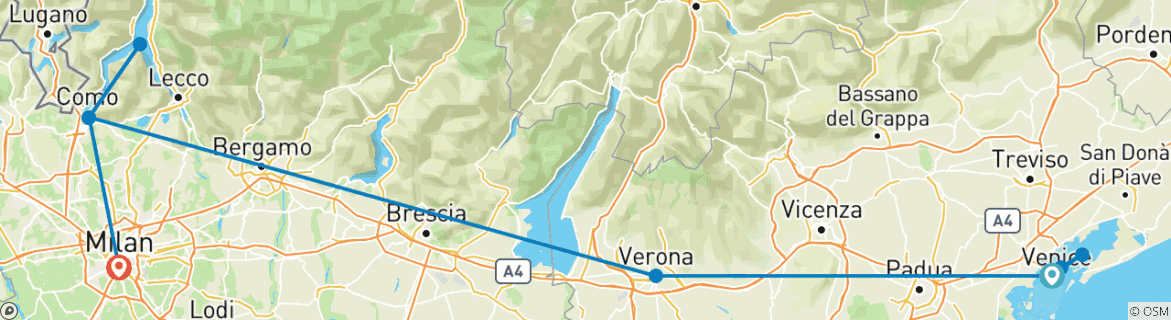 Imagen de un mapa que muestra la ruta del circuito