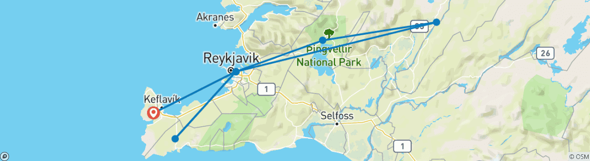 Imagen de un mapa que muestra la ruta del circuito