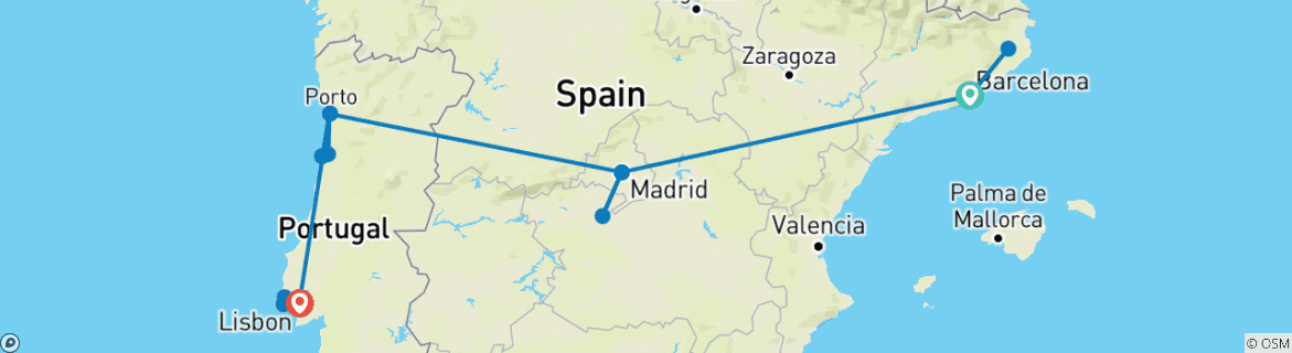 Imagen de un mapa que muestra la ruta del circuito