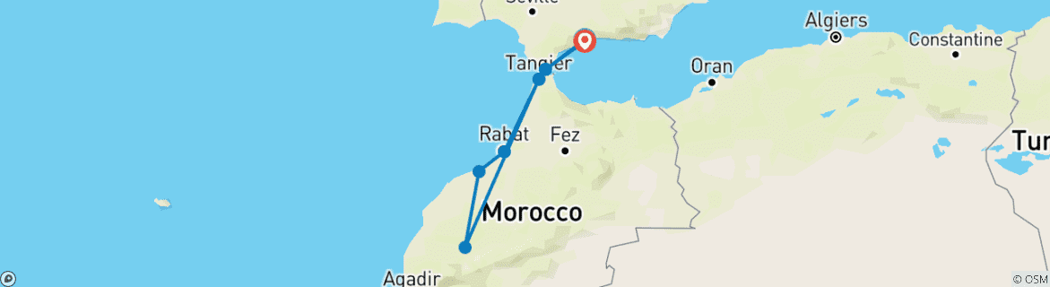 Imagen de un mapa que muestra la ruta del circuito