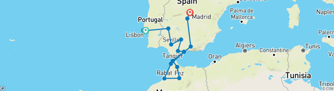 Imagen de un mapa que muestra la ruta del circuito