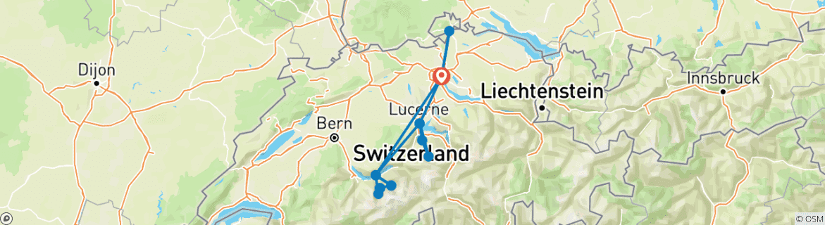 Imagen de un mapa que muestra la ruta del circuito