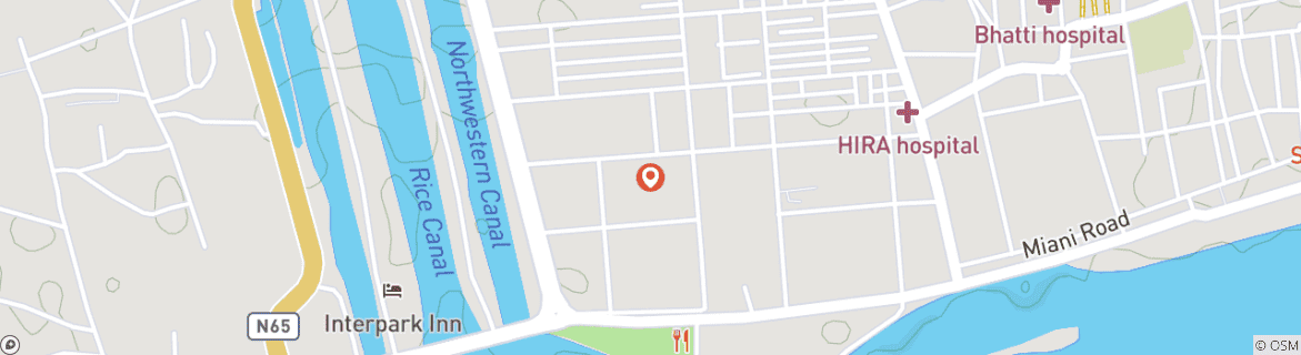 Image d'une carte montrant l'itinéraire du circuit