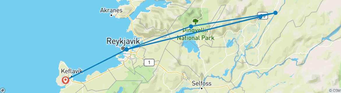 Imagen de un mapa que muestra la ruta del circuito