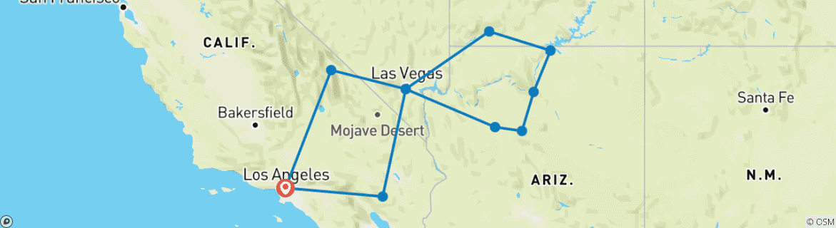 Imagen de un mapa que muestra la ruta del circuito