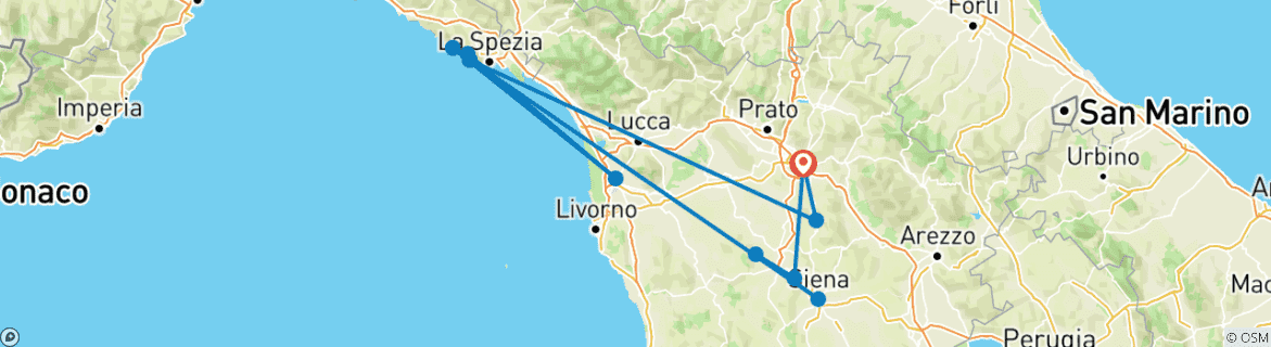 Imagen de un mapa que muestra la ruta del circuito