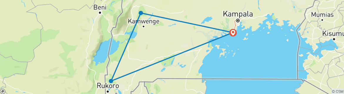 Imagen de un mapa que muestra la ruta del circuito