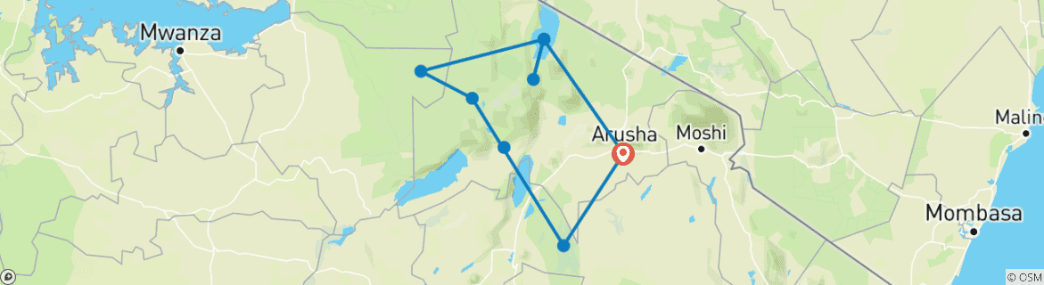 Imagen de un mapa que muestra la ruta del circuito