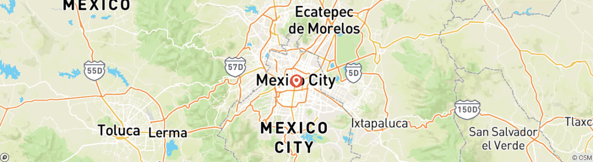 Karte von UNESCO-Stätten in Mexiko-Stadt: Entdecken Sie Chapultepec, Xochimilco und mehr
