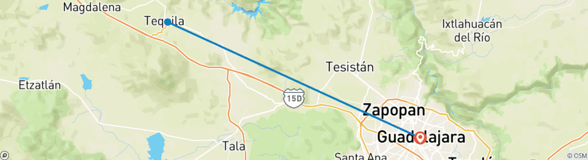 Imagen de un mapa que muestra la ruta del circuito