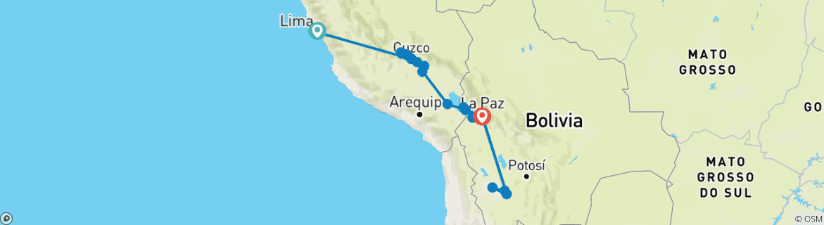 Imagen de un mapa que muestra la ruta del circuito