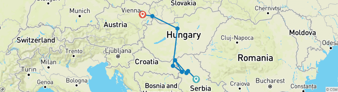 Imagen de un mapa que muestra la ruta del circuito