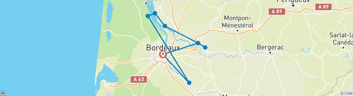 Imagen de un mapa que muestra la ruta del circuito