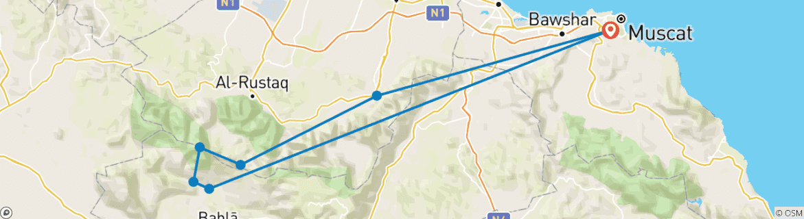 Imagen de un mapa que muestra la ruta del circuito
