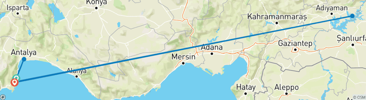 Imagen de un mapa que muestra la ruta del circuito